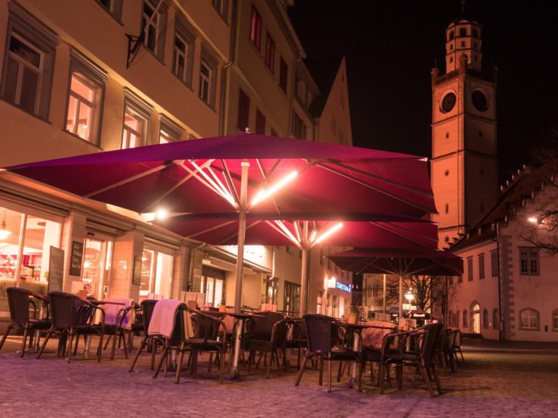 Sonnenschirmbeleuchtung Gastro
