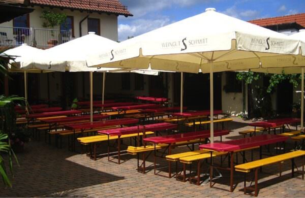 Quadratische Sonnenschirme