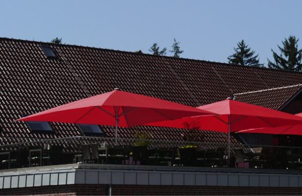 Quadratische Sonnenschirme