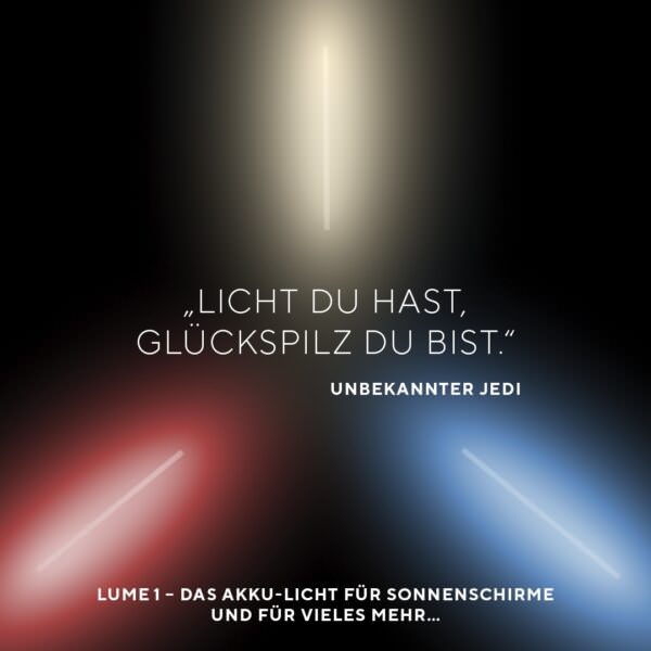 LUME 1 Sonnenschirmbeleuchtung