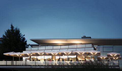 Restaurant Sonnenschirmbeleuchtung