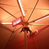 Infrarot Heizstrahler für Sonnenschirm