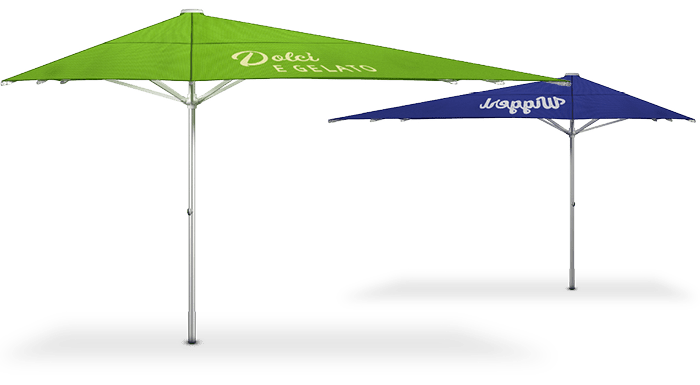 Sonnenschirm Gastro-Line exzentrisch / asymmetrisch, die Alternative zum Ampelschirm