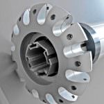 Zelt Sonnenschirm Detail massives Aluminiumsternteil / Kranz