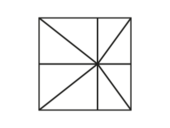 Schnittvorlage einer Quadratischen und Exzentrischen Sonnenschirmbespannung.