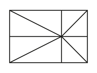 Schnittvorlage einer Rechteckigen und Exzentrischen Sonnenschirmbespannung.