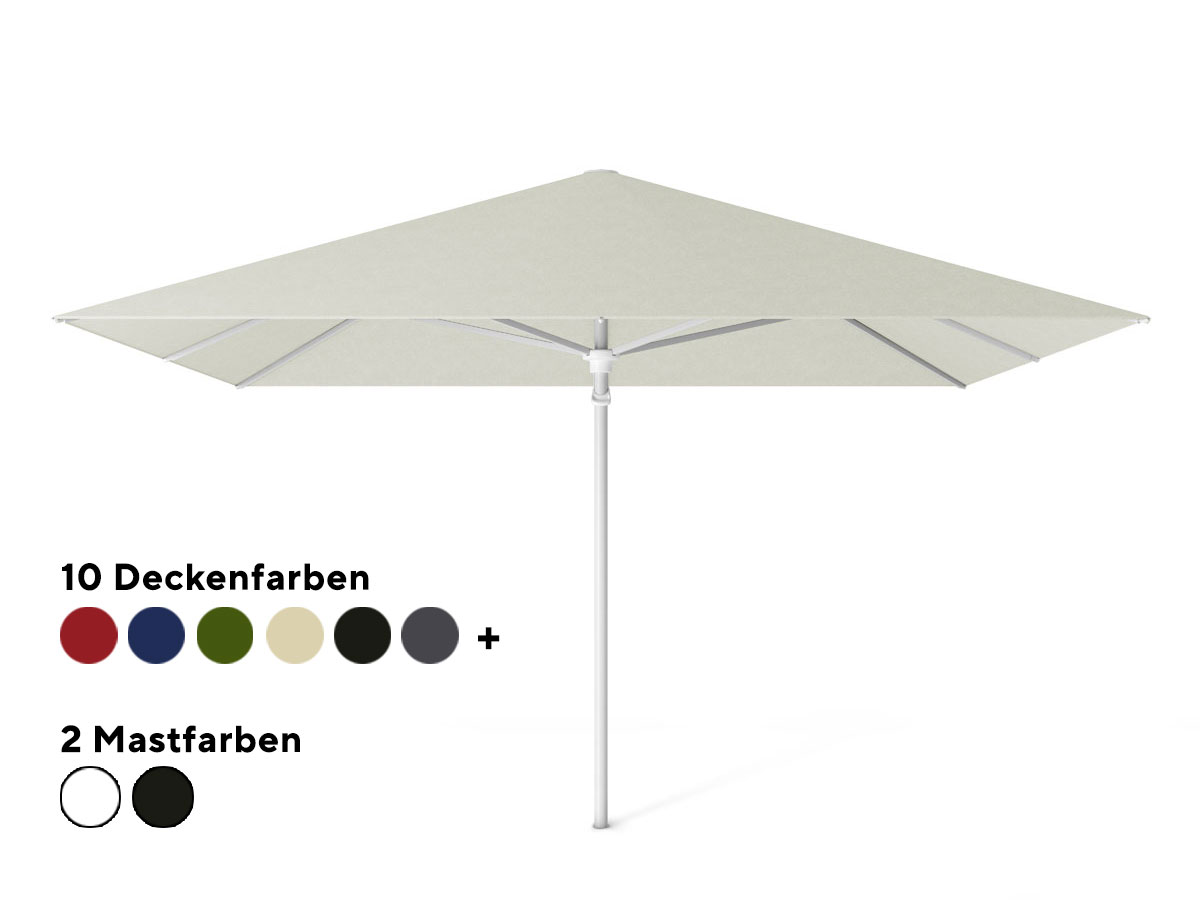 Sonnenschirm 400 x 400 cm verschiedene Farben