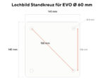 Lochbild Standkreuz EVO-Line