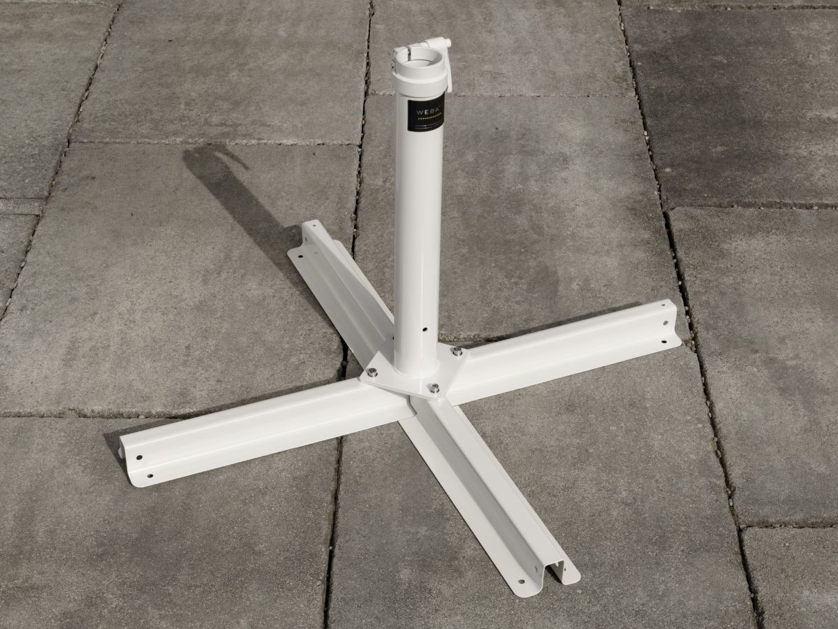 Sonnenschirm Standkreuz weiß EVO-Line WEBA